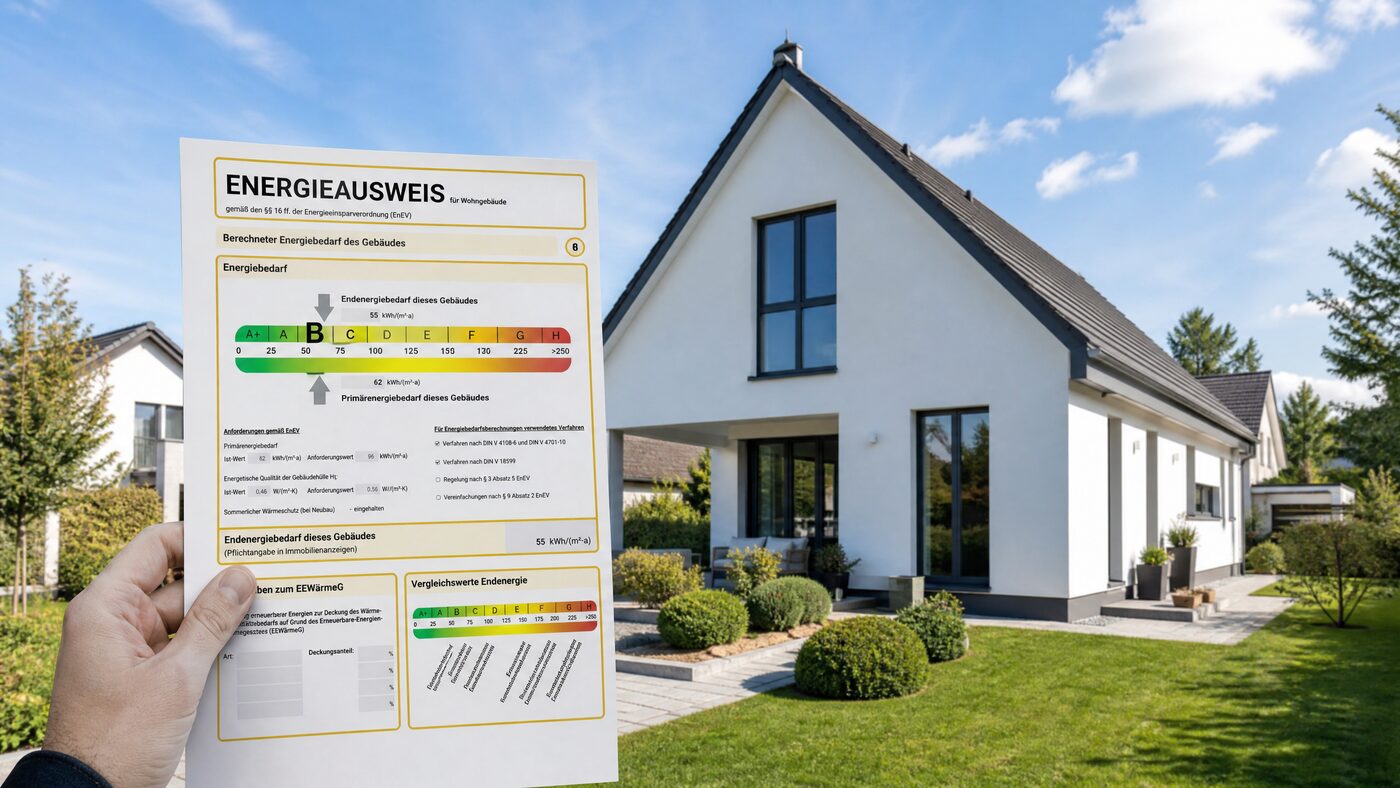 Einfamilienhaus – Energieausweis für Verkauf und Vermietung